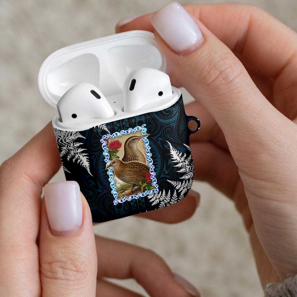 New Zealand Weka AirPods Case Maori Hen Koru Pattern LT05 - Polynesian Pride