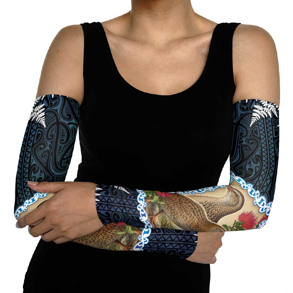 New Zealand Weka Arm Sleeves Maori Hen Koru Pattern LT05 - Polynesian Pride