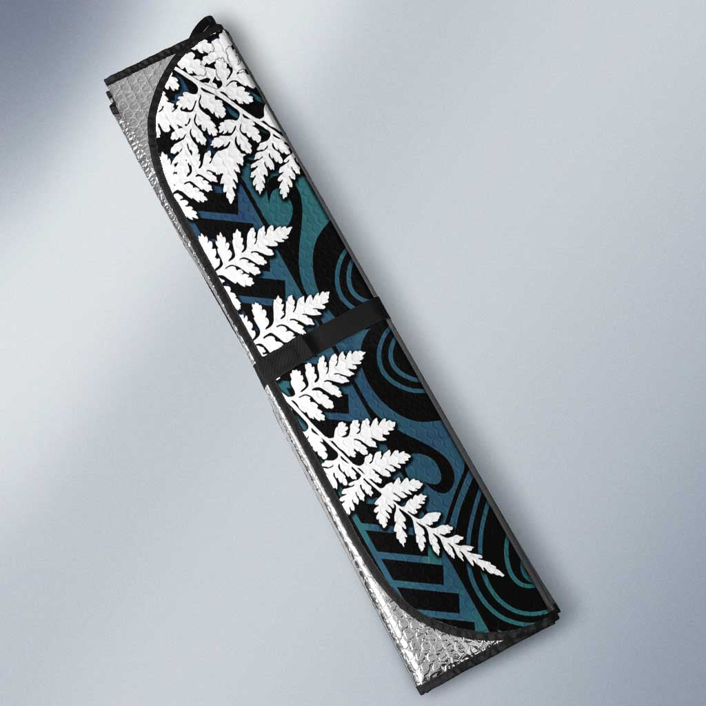 New Zealand Weka Auto Sun Shade Maori Hen Koru Pattern LT05 - Polynesian Pride