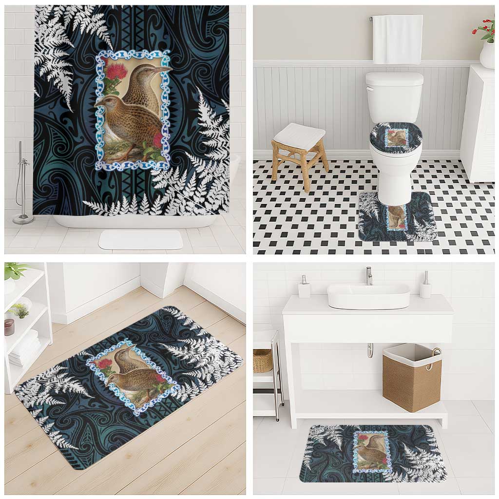 New Zealand Weka Bathroom Set Maori Hen Koru Pattern LT05 - Polynesian Pride