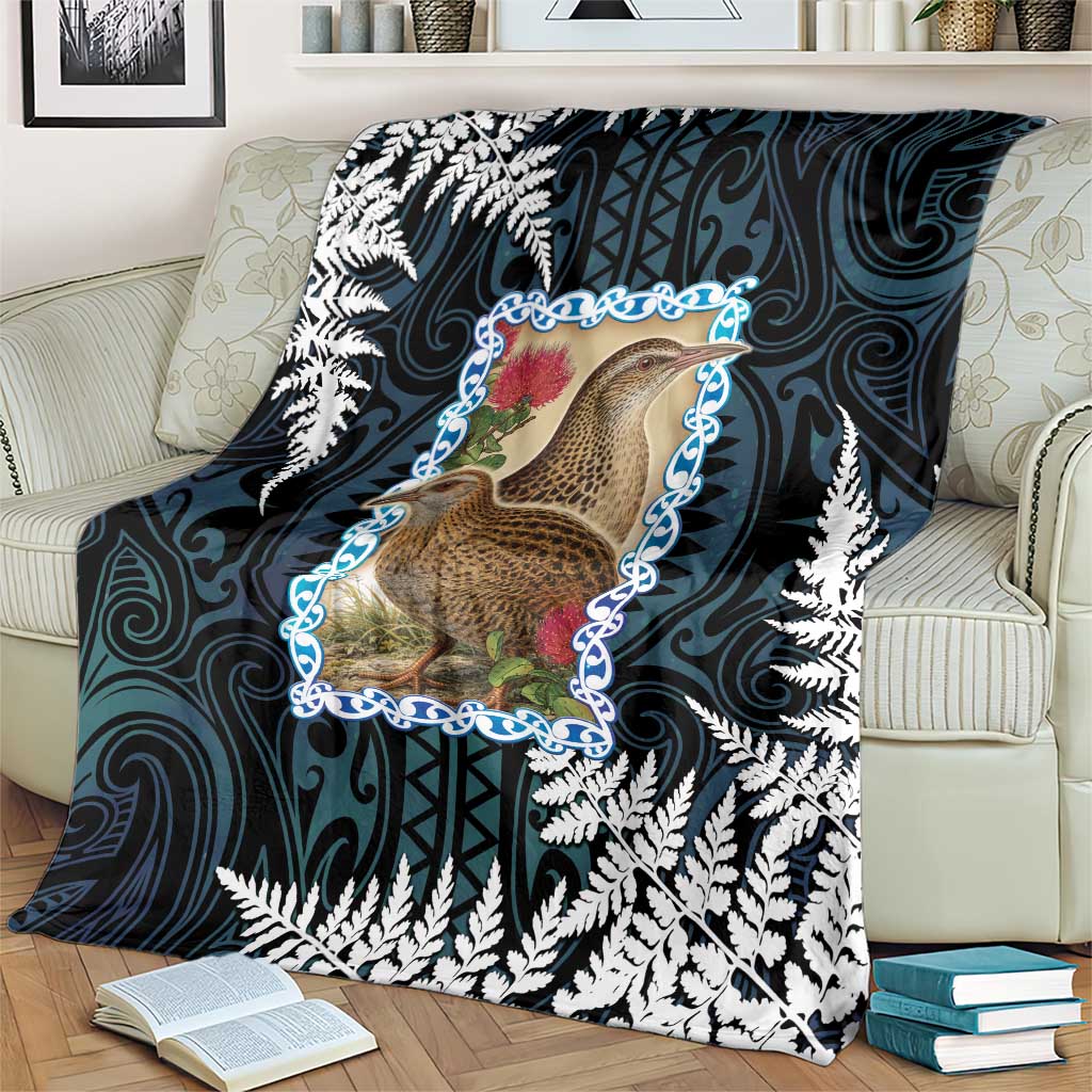 New Zealand Weka Blanket Maori Hen Koru Pattern LT05 - Polynesian Pride