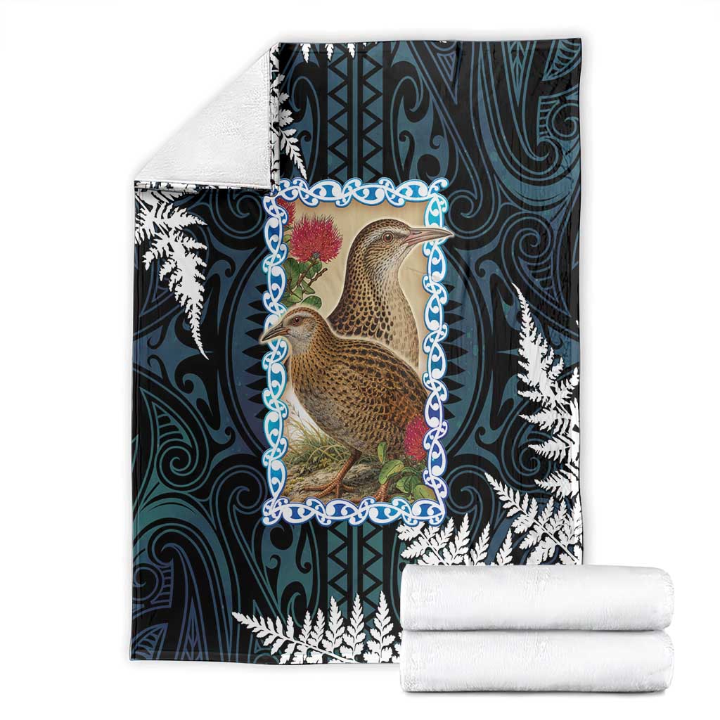 New Zealand Weka Blanket Maori Hen Koru Pattern LT05 - Polynesian Pride