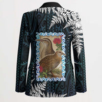 New Zealand Weka Blazer Maori Hen Koru Pattern LT05 - Polynesian Pride
