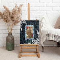 New Zealand Weka Canvas Wall Art Maori Hen Koru Pattern LT05 - Polynesian Pride