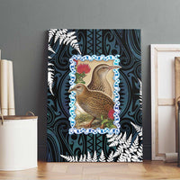 New Zealand Weka Canvas Wall Art Maori Hen Koru Pattern LT05 - Polynesian Pride