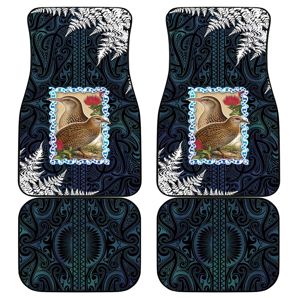 New Zealand Weka Car Mats Maori Hen Koru Pattern LT05 - Polynesian Pride