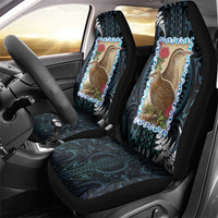 New Zealand Weka Car Seat Cover Maori Hen Koru Pattern LT05 - Polynesian Pride