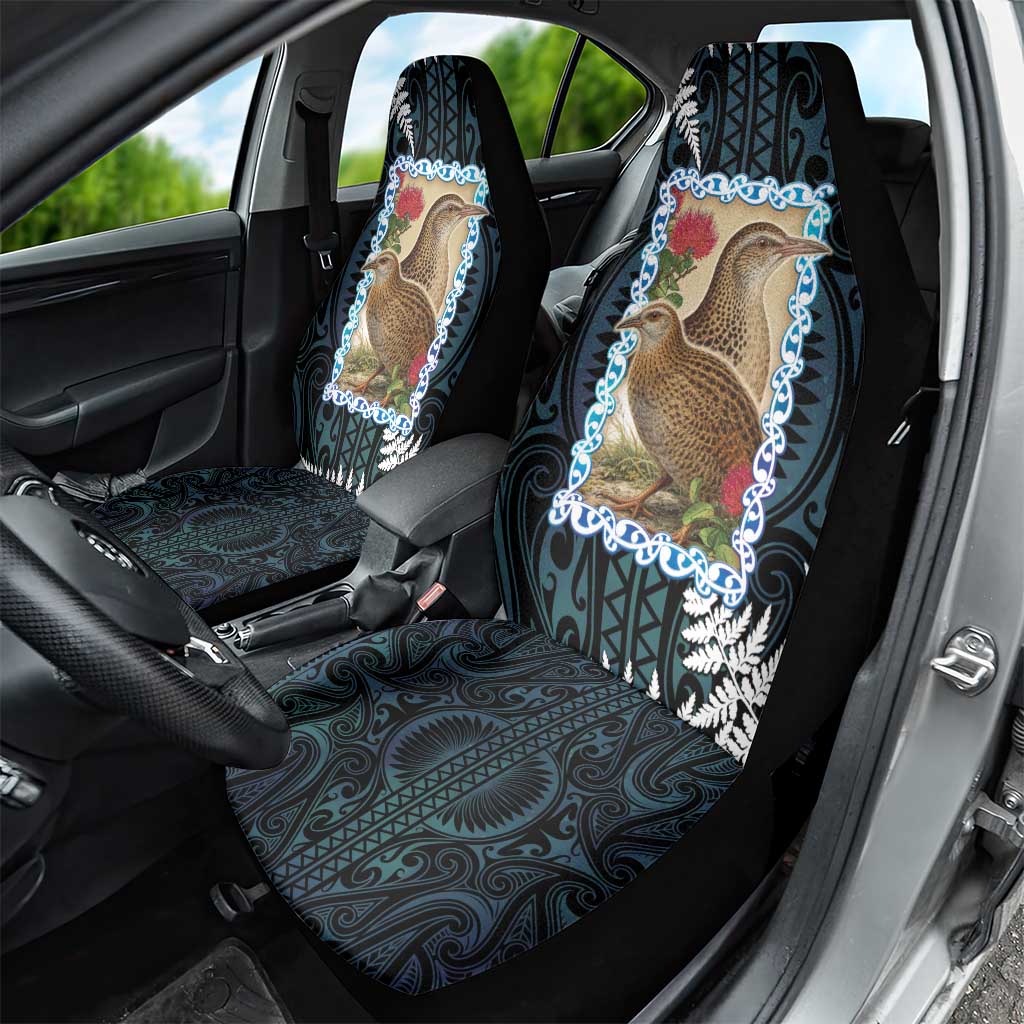 New Zealand Weka Car Seat Cover Maori Hen Koru Pattern LT05 - Polynesian Pride