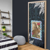 New Zealand Weka Door Cover Maori Hen Koru Pattern LT05 - Polynesian Pride