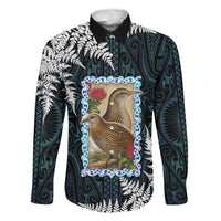 New Zealand Weka Family Matching Tank Maxi Dress and Hawaiian Shirt Maori Hen Koru Pattern