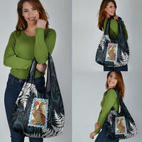 New Zealand Weka Grocery Bag Maori Hen Koru Pattern LT05 - Polynesian Pride