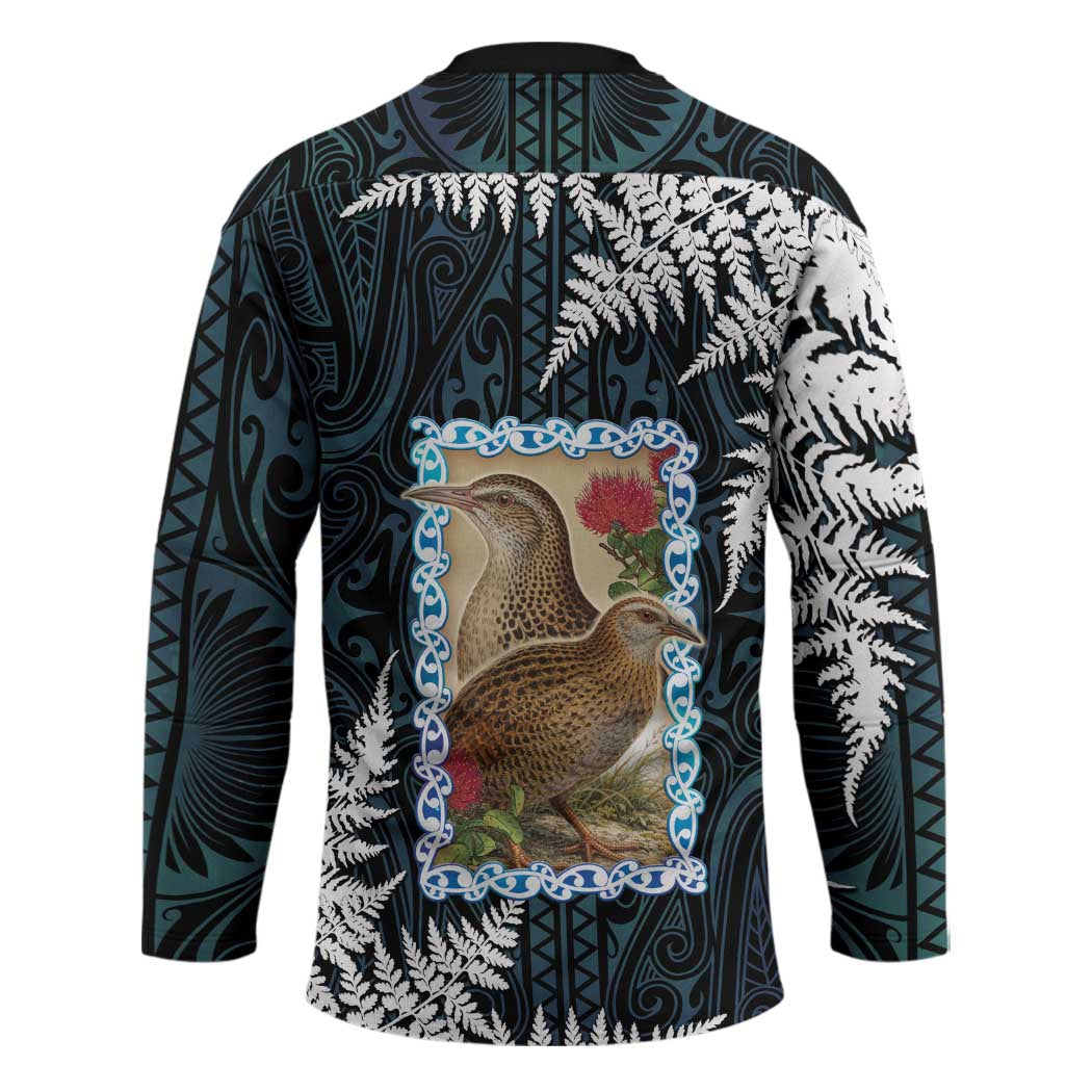 New Zealand Weka Hockey Jersey Maori Hen Koru Pattern LT05 - Polynesian Pride
