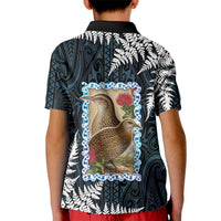 New Zealand Weka Kid Polo Shirt Maori Hen Koru Pattern LT05 - Polynesian Pride