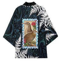 New Zealand Weka Kimono Maori Hen Koru Pattern - Polynesian Pride