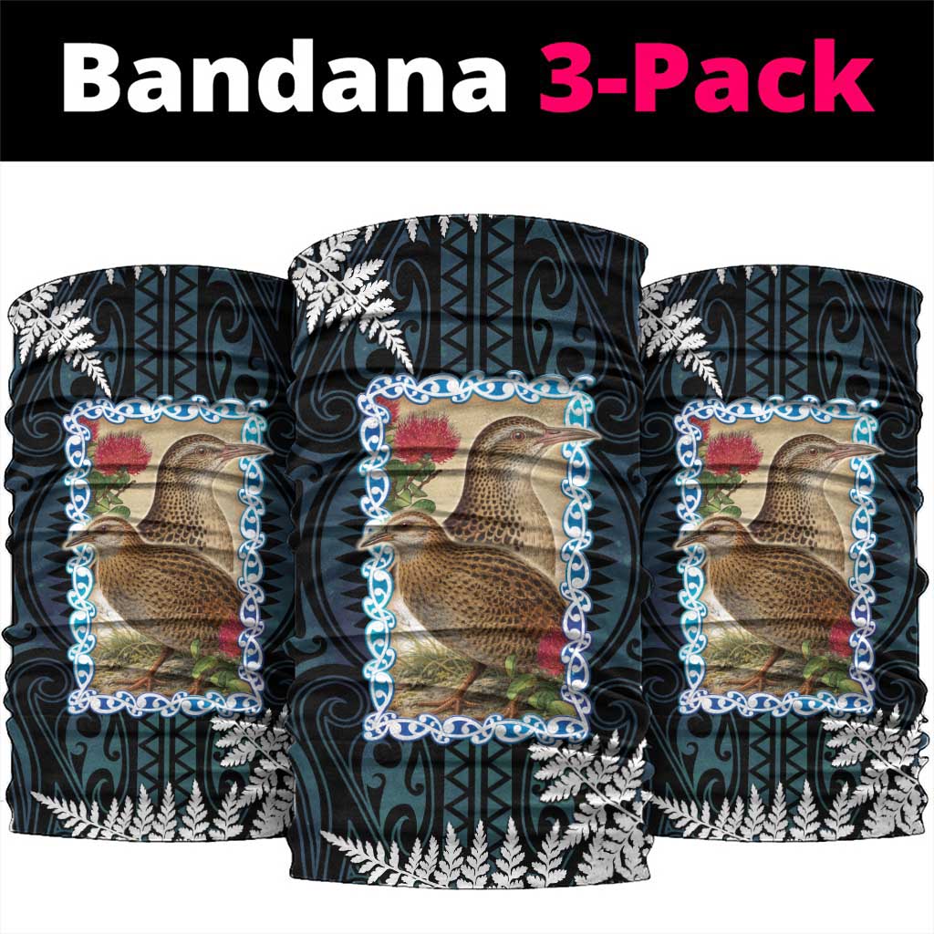 New Zealand Weka Neck Gaiter Maori Hen Koru Pattern - Polynesian Pride