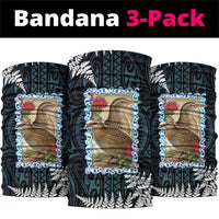 New Zealand Weka Neck Gaiter Maori Hen Koru Pattern - Polynesian Pride