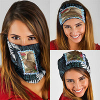 New Zealand Weka Neck Gaiter Maori Hen Koru Pattern - Polynesian Pride