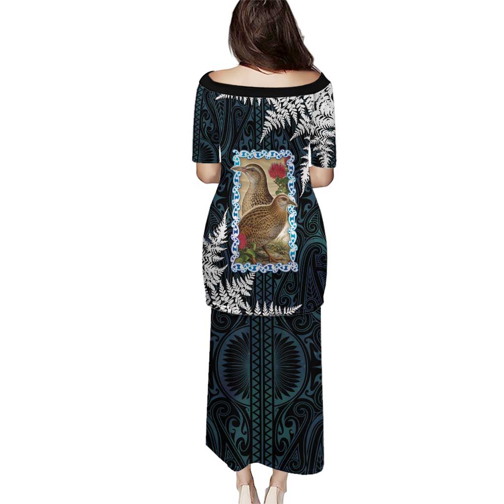 New Zealand Weka Puletasi Maori Hen Koru Pattern LT05 - Polynesian Pride