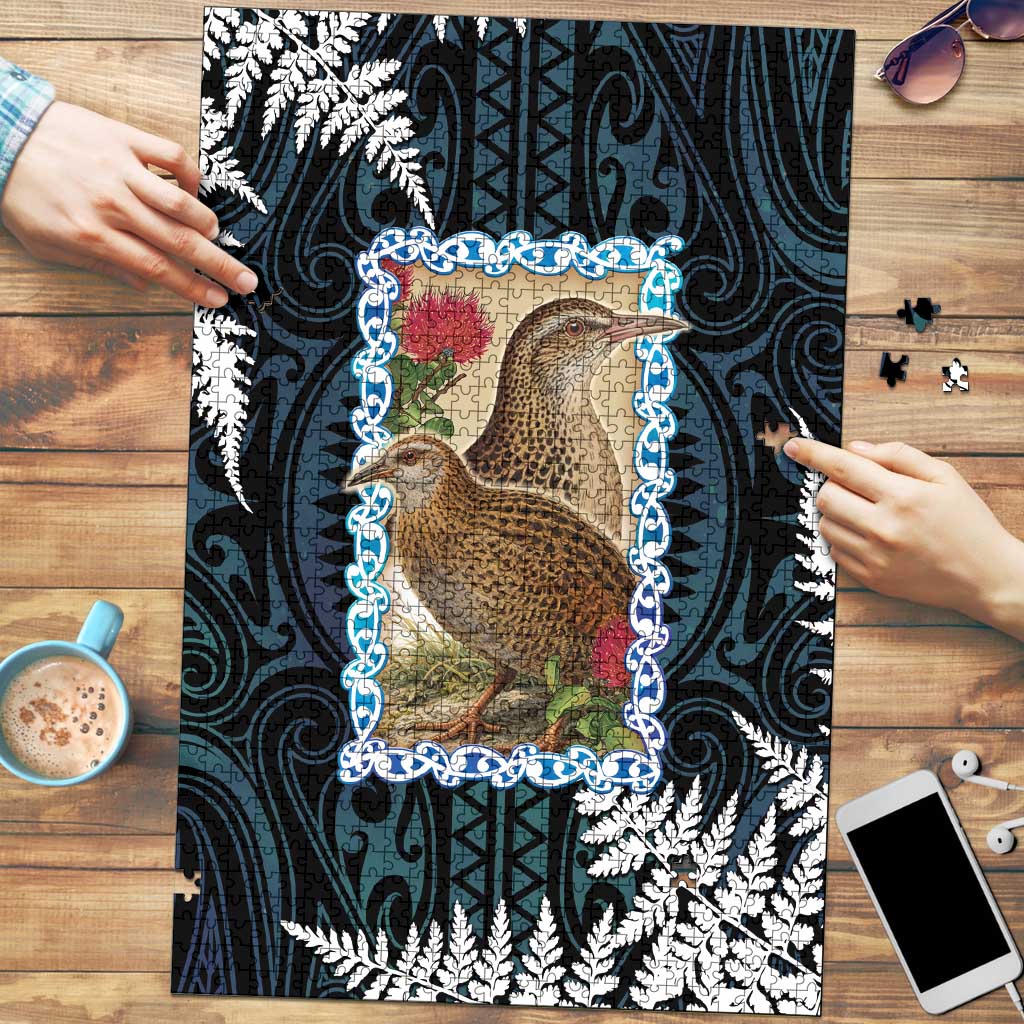 New Zealand Weka Puzzle Maori Hen Koru Pattern - Polynesian Pride