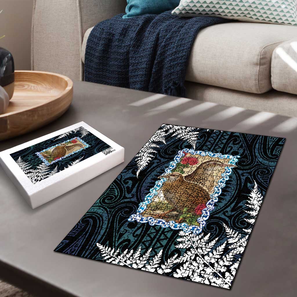 New Zealand Weka Puzzle Maori Hen Koru Pattern - Polynesian Pride