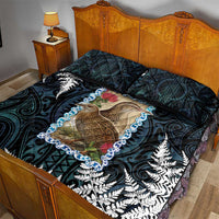 New Zealand Weka Quilt Bed Set Maori Hen Koru Pattern LT05 - Polynesian Pride