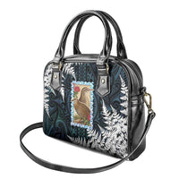 New Zealand Weka Shoulder Handbag Maori Hen Koru Pattern LT05 - Polynesian Pride