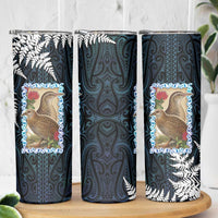 New Zealand Weka Skinny Tumbler Maori Hen Koru Pattern LT05 - Polynesian Pride