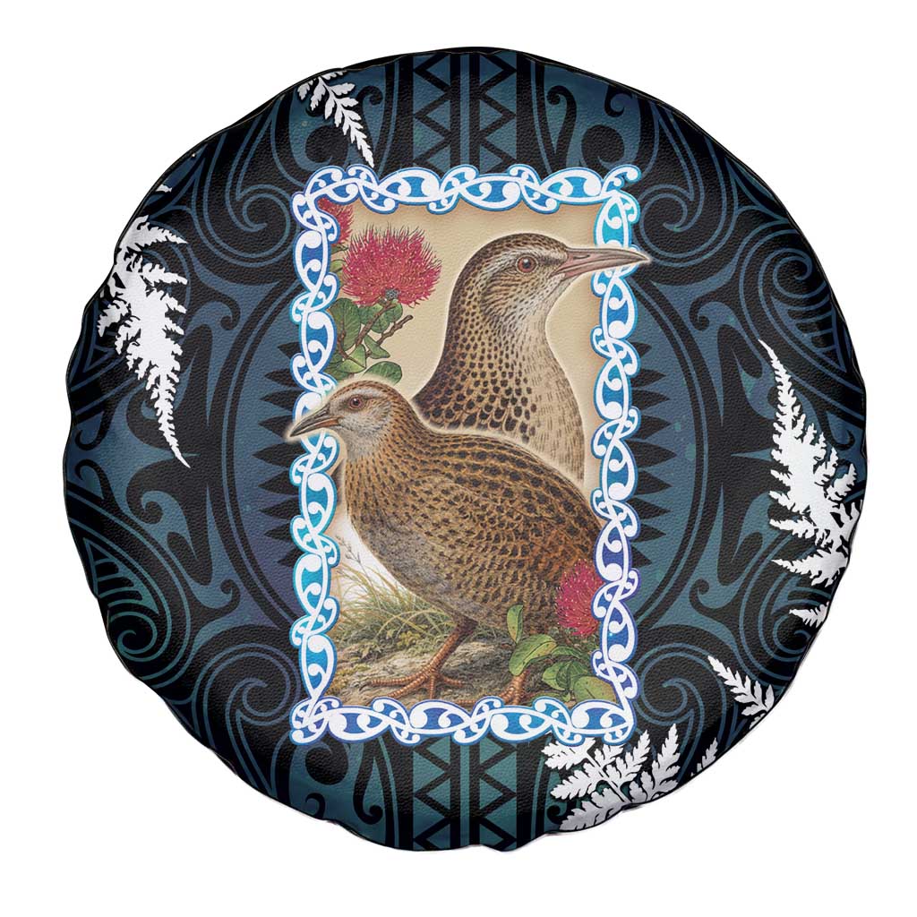 New Zealand Weka Spare Tire Cover Maori Hen Koru Pattern LT05 - Polynesian Pride