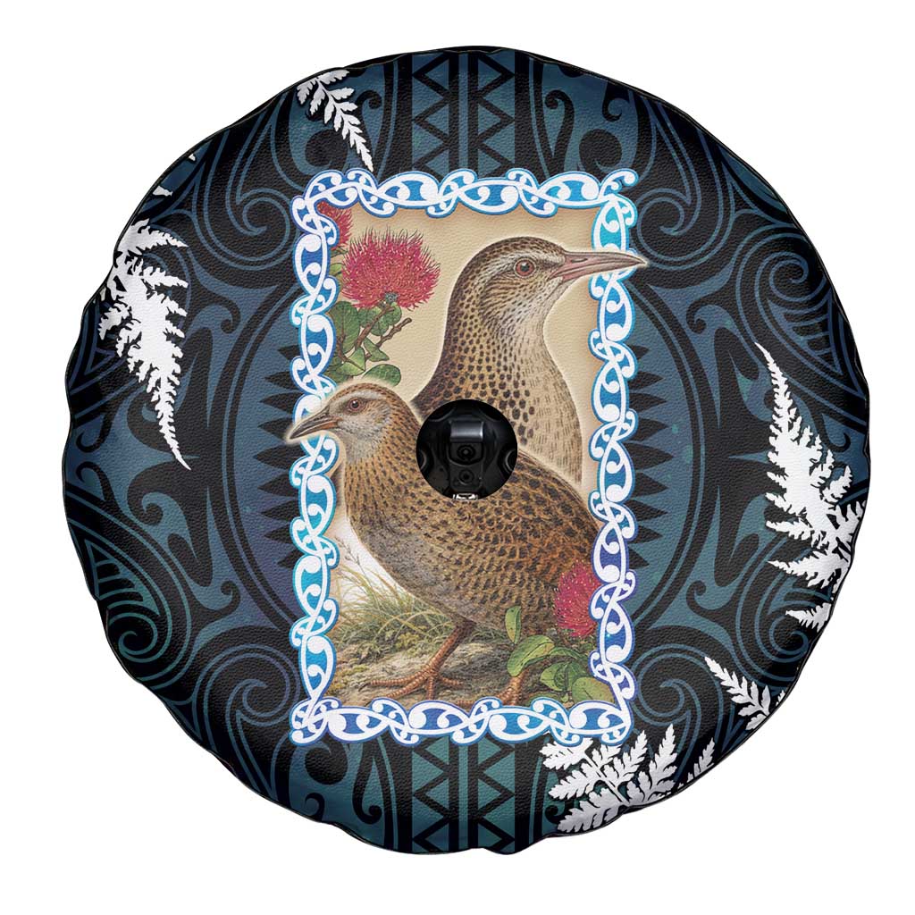 New Zealand Weka Spare Tire Cover Maori Hen Koru Pattern LT05 - Polynesian Pride