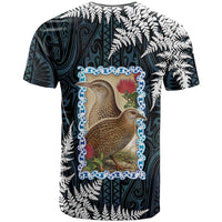 New Zealand Weka T Shirt Maori Hen Koru Pattern - Polynesian Pride