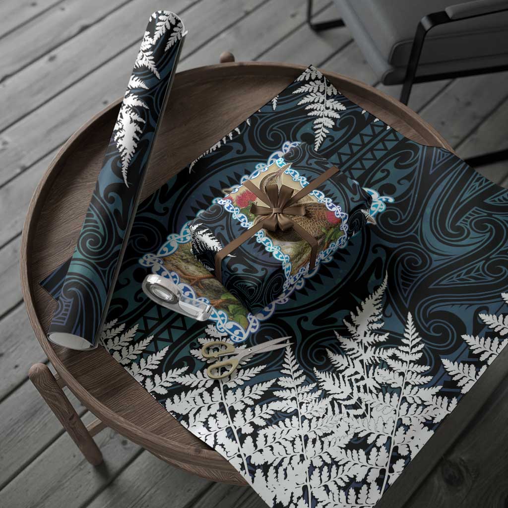 New Zealand Weka Wrapping Paper Maori Hen Koru Pattern LT05 - Polynesian Pride
