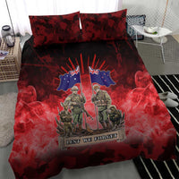 Australia And New Zealand ANZAC Day Bedding Set Soldiers Lest We Forget