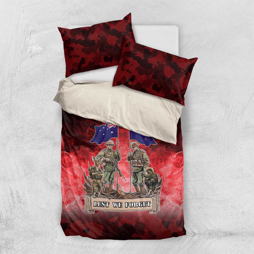 Australia And New Zealand ANZAC Day Bedding Set Soldiers Lest We Forget