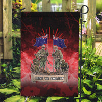 Australia And New Zealand ANZAC Day Garden Flag Soldiers Lest We Forget