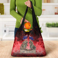 Australia And New Zealand ANZAC Day Grocery Bag Soldiers Lest We Forget