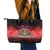 Australia And New Zealand ANZAC Day Leather Tote Bag Soldiers Lest We Forget LT05 - Polynesian Pride