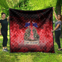 Australia And New Zealand ANZAC Day Quilt Soldiers Lest We Forget LT05