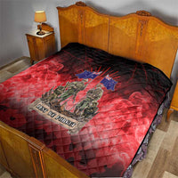 Australia And New Zealand ANZAC Day Quilt Soldiers Lest We Forget LT05