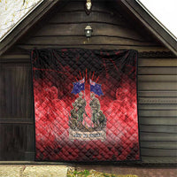 Australia And New Zealand ANZAC Day Quilt Soldiers Lest We Forget LT05