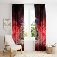 Australia And New Zealand ANZAC Day Window Curtain Soldiers Lest We Forget LT05 - Polynesian Pride