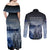 New Zealand ANZAC Day Couples Matching Off Shoulder Maxi Dress and Long Sleeve Button Shirt HMNZS Achilles We Will Remember Them LT05 - Polynesian Pride