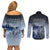 New Zealand ANZAC Day Couples Matching Off Shoulder Short Dress and Long Sleeve Button Shirt HMNZS Achilles We Will Remember Them LT05 - Polynesian Pride