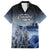 New Zealand ANZAC Day Family Matching Tank Maxi Dress and Hawaiian Shirt HMNZS Achilles We Will Remember Them LT05 Dad's Shirt - Short Sleeve Blue - Polynesian Pride