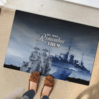 New Zealand ANZAC Day Rubber Doormat HMNZS Achilles We Will Remember Them LT05 - Polynesian Pride