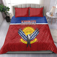 Kiribati 45th Independence Day Bedding Set Lesser Frigatebird Tribal Pattern LT05 - Polynesian Pride