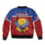 Kiribati 45th Independence Day Bomber Jacket Lesser Frigatebird Tribal Pattern