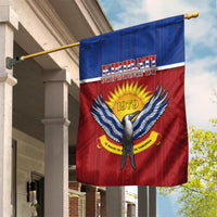 Kiribati 45th Independence Day Garden Flag Lesser Frigatebird Tribal Pattern LT05 House Flag Red - Polynesian Pride