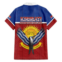 Kiribati 45th Independence Day Hawaiian Shirt Lesser Frigatebird Tribal Pattern LT05 - Polynesian Pride