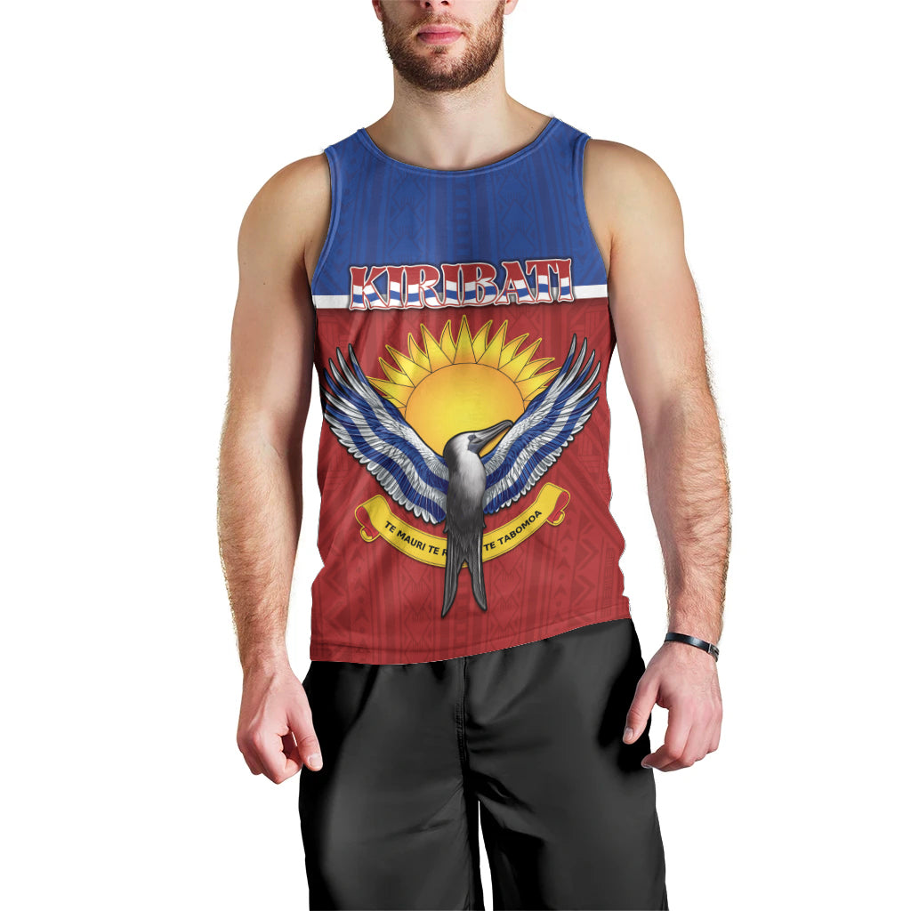 Kiribati 45th Independence Day Men Tank Top Lesser Frigatebird Tribal Pattern LT05 - Polynesian Pride