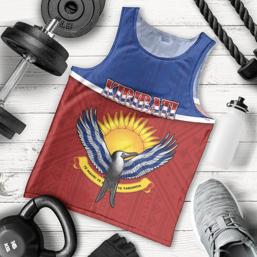 Kiribati 45th Independence Day Men Tank Top Lesser Frigatebird Tribal Pattern LT05 - Polynesian Pride